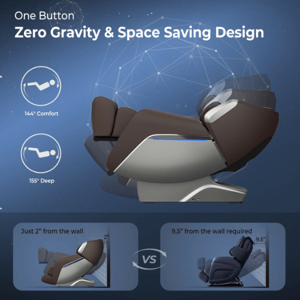 Costway Full Body Zero Gravity Massage Chair with SL Track Voice 