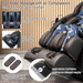 Costway Costway Zero Gravity SL-Track Electric Shiatsu Massage Chair has foot roller massage with air compression. 