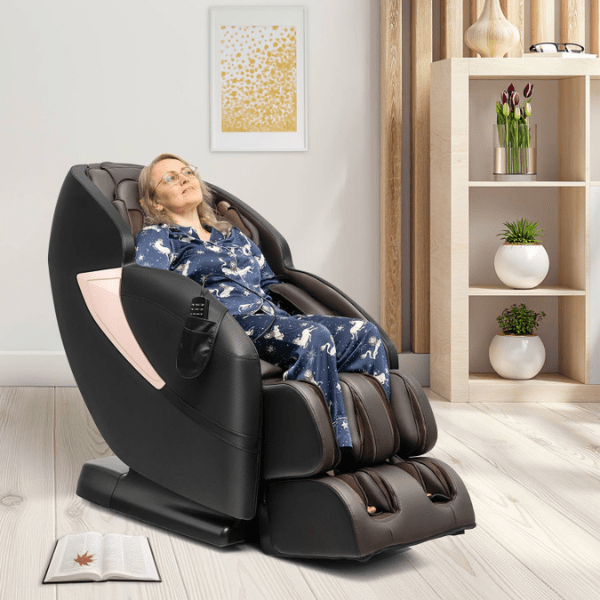 Costway Costway Zero Gravity SL-Track Electric Shiatsu Massage Chair has foot rollers that stimulated acupoints deeply. 