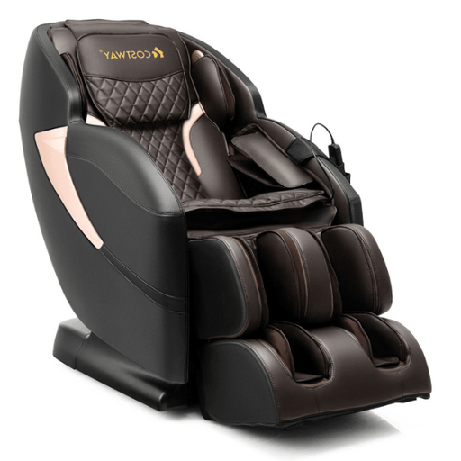 The Costway Costway Zero Gravity SL-Track Electric Shiatsu Massage Chair with Intelligent Voice Control.