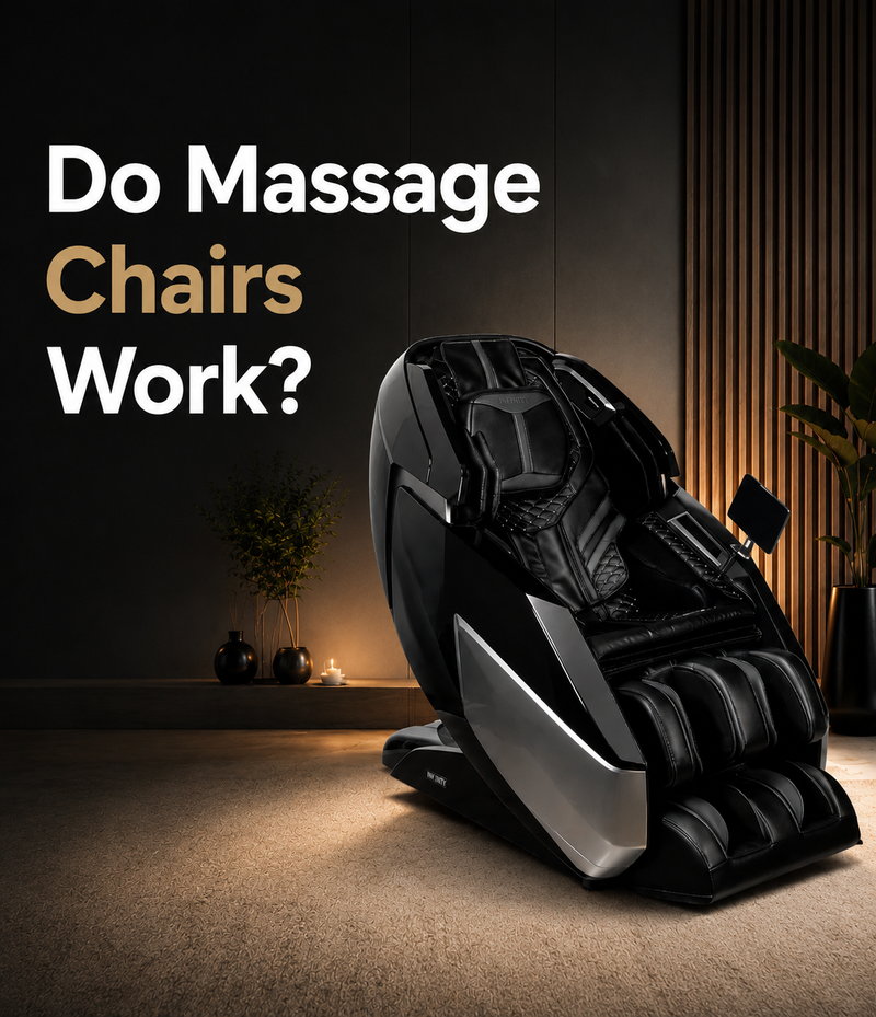 Do massage chairs work? Learn how massage chairs can help reduce stress, ease muscle tension, improve relaxation, and provide convenient at-home comfort.