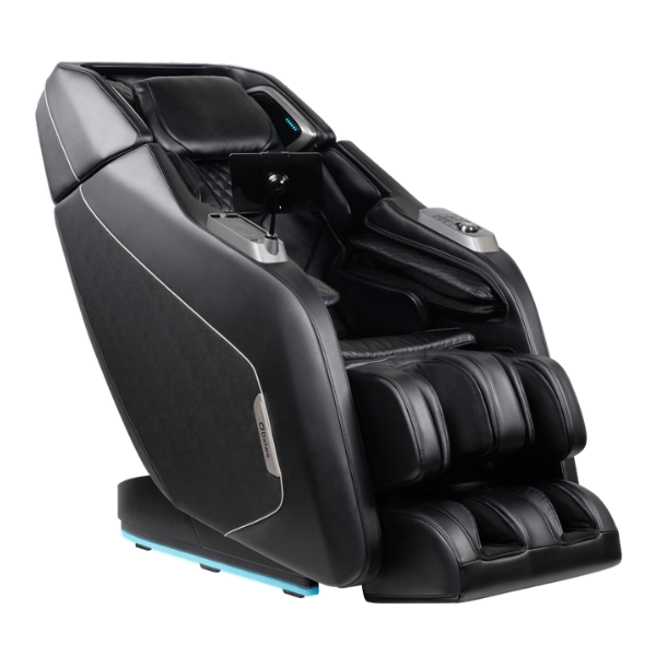 Daiwa Pegasus Hybrid Massage Chair, showcasing a sleek, modern design with dual-motor technology and comfortable cushioning, offering a top-tier deep tissue massage experience.