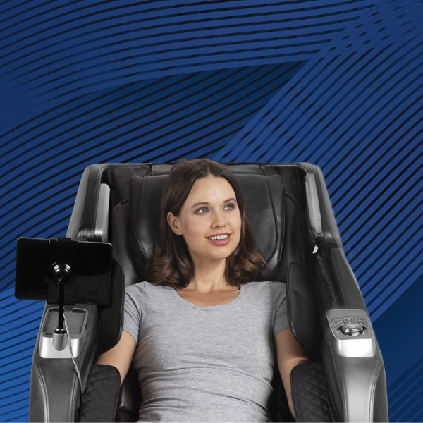 The Daiwa Pegasus Hybrid massage chair uses voice-activated massage technology, letting you control the programs easily.