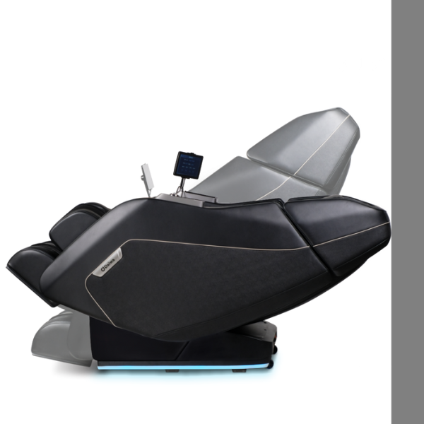 The Daiwa Pegasus Hybrid massage chair has a space-saving design allowing a reclining experience with 3.15 inches from the wall.