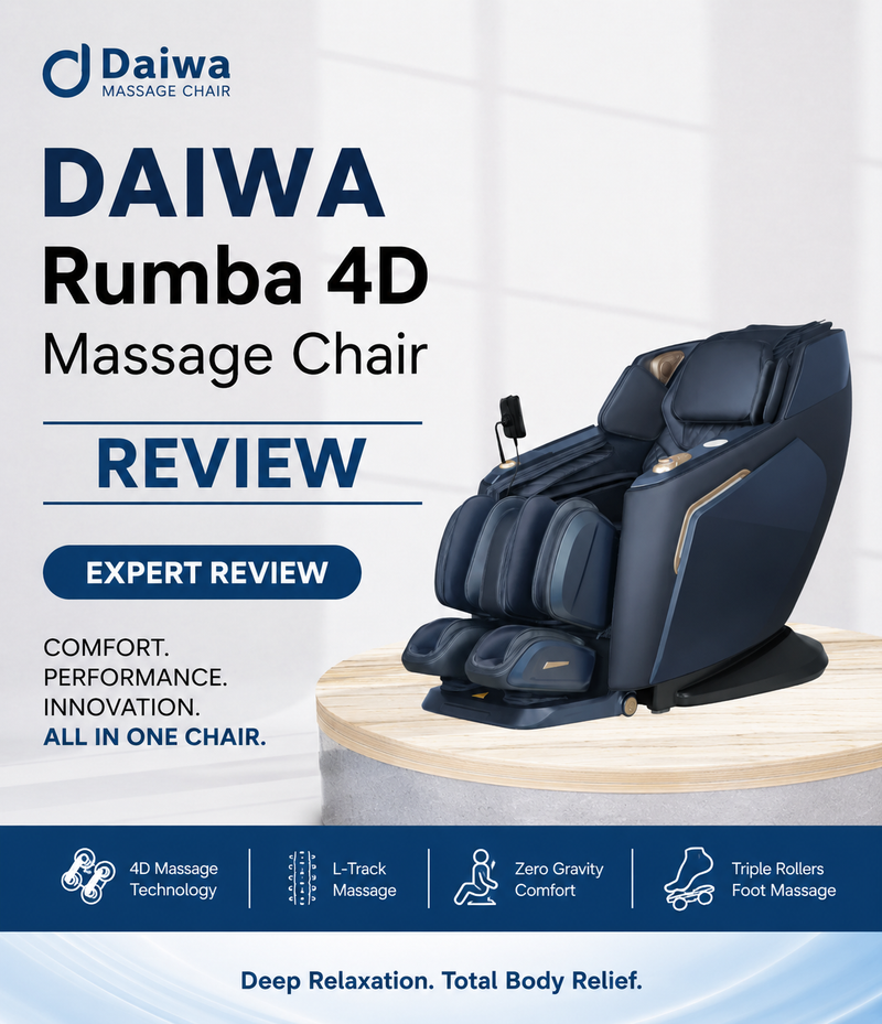 Discover the benefits and features of this luxury massage chair in the Daiwa Rumba 4D Massage Chair Review.