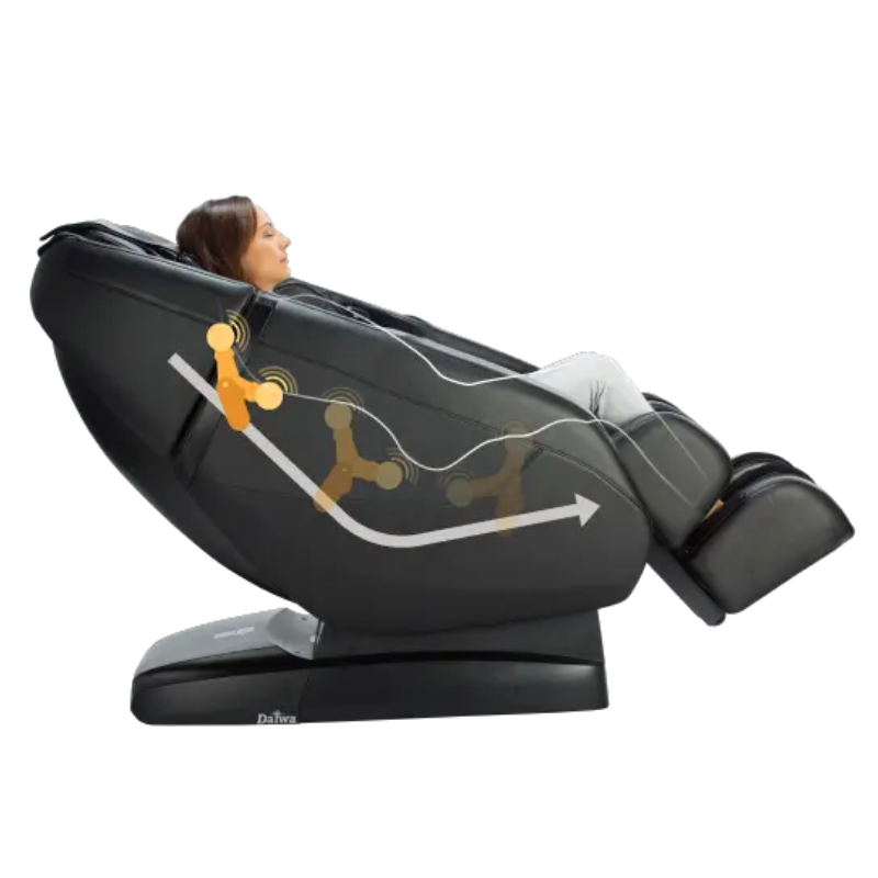 Experience personalized massages with Daiwa Supreme Hybrid's 3D Smart Body Scan, mapping your back contours for a tailored and precise massage every time.
