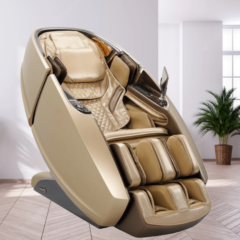 The Daiwa Supreme Hybrid Massage Chair uses dual track technology for full-body inversion therapy.