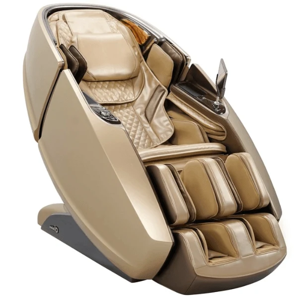 A luxury massage chair featuring an advanced dual-roller system designed to deliver extensive full-body massage coverage and a highly customizable experience.