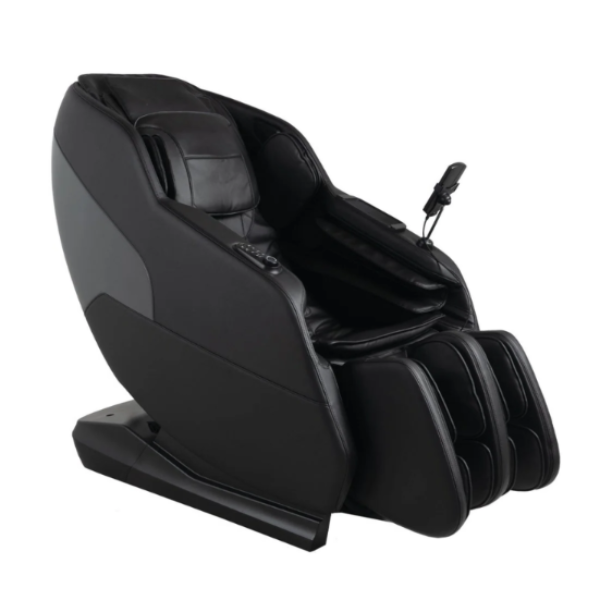 Daiwa iLift massage chair in black on display at The Modern Back Columbia, Maryland massage chair showroom.