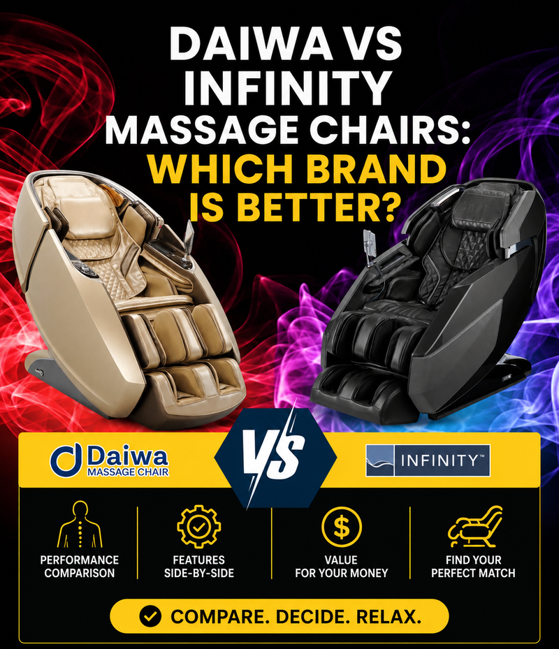 In this Daiwa vs Infinity Massage Chair comparison, find out which Brand Is Better. 