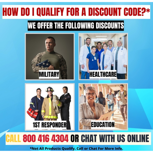 The Modern Back extends special discounts to Military, Healthcare, Education, and First Responders if you purchase Infinity Circadian Syner-D.