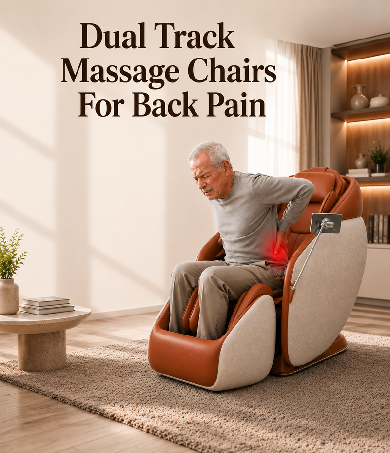 Wondering if a dual track massage chair is right for your back pain? Discover how dual-track technology compares to S-Track and L-Track systems.
