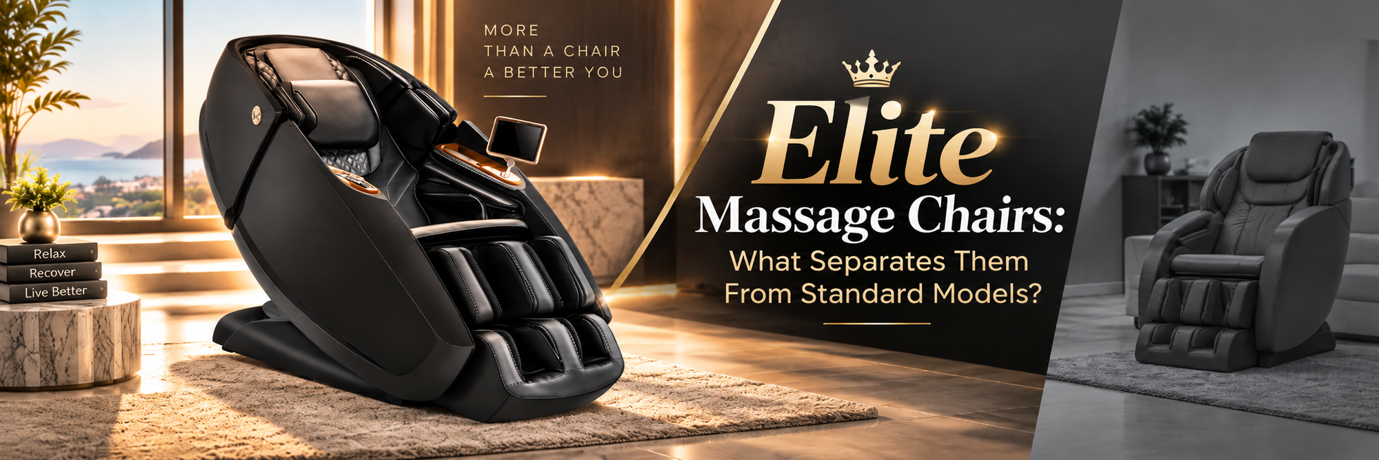 Explore High End Massage Chairs with advanced massage technology, greater adjustability, premium materials, and sophisticated features.