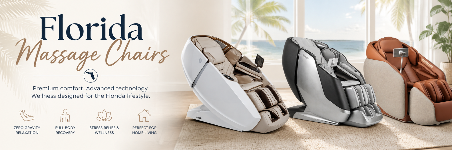 Florida massage chairs are designed to provide ultimate relaxation and stress relief, matching the state's laid-back vibe with advanced features that cater to a diverse range of preferences and therapeutic needs.