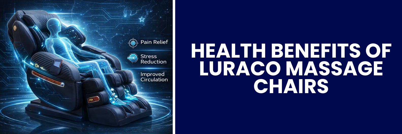 Learn how Luraco massage chairs support overall wellness with advanced therapeutic features designed to relieve pain, decrease stress, and promote better mobility.