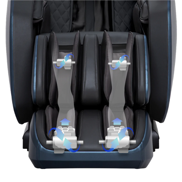 The Osaki Highpointe massage chair comes with calf and foot rollers that provide deep kneading for your legs and feet. 