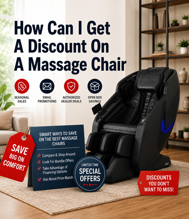 Looking for a discount on a massage chair? Discover how The Modern Back helps customers save year-round with exclusive promotions, financing options, and special discounts for veterans, teachers, and hospital workers.