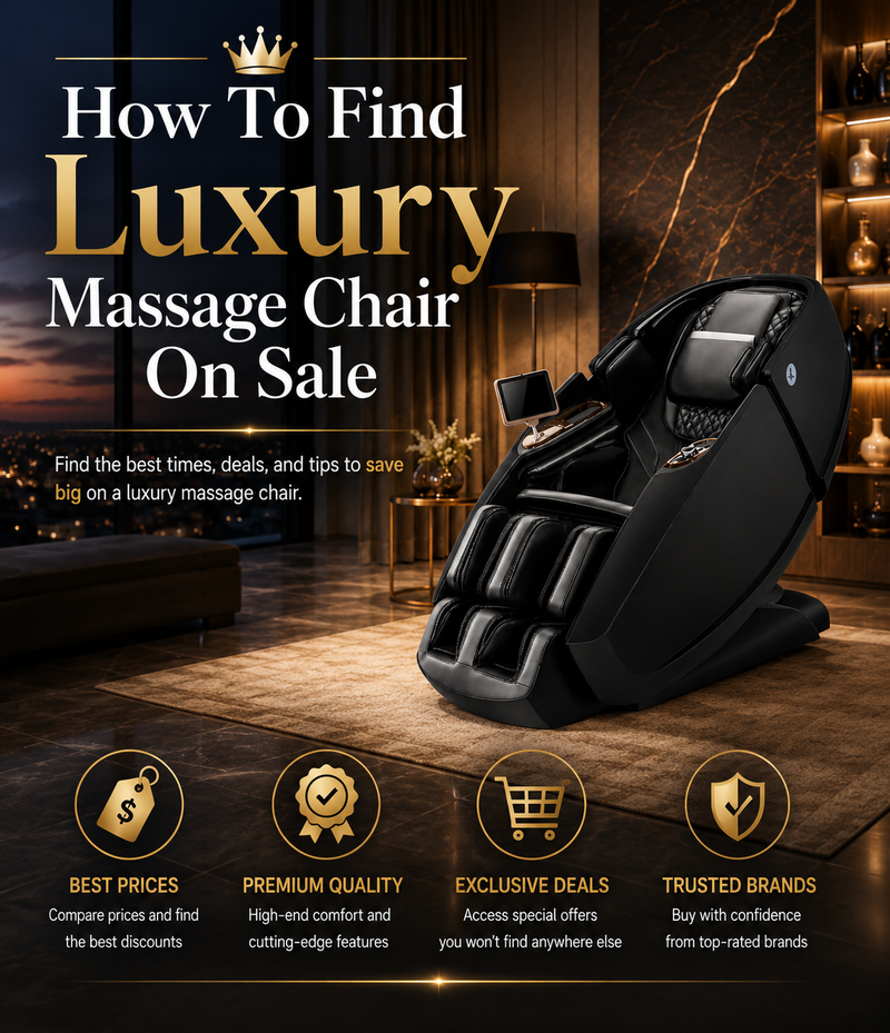 Explore Luxury Massage Chair Sales and Discounts to find premium massage chairs at a better price without sacrificing the features you want.