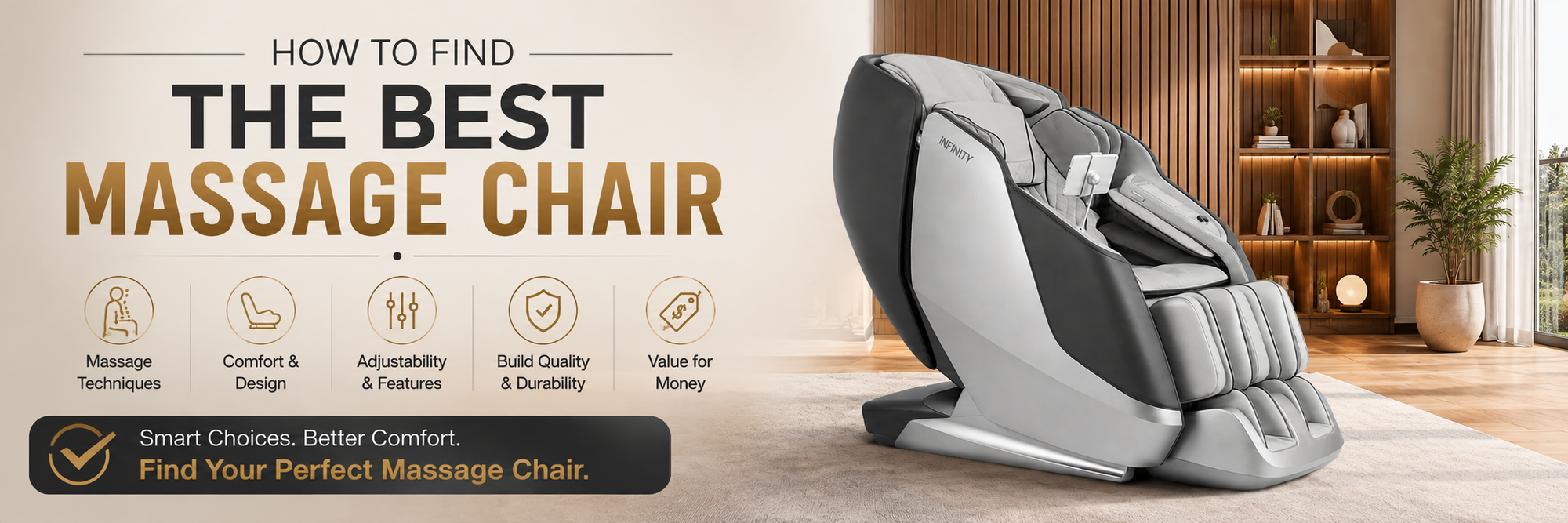 Shoppers comparing the best massage chairs in a premium showroom featuring multiple luxury massage chair brands.