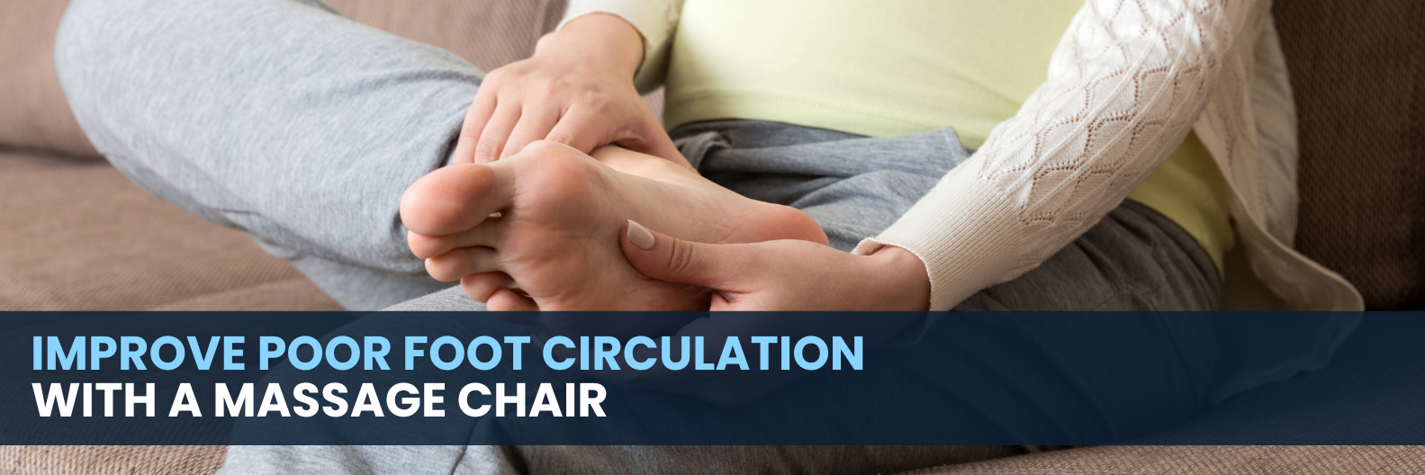 A massage chair can enhance poor foot circulation by employing specialized massage functions and compression to boost blood flow and alleviate swelling in the feet.