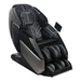 Front view of the black Infinity Circadian 4D DualFlex Massage Chair, featuring a sleek design, advanced 4D massage technology, and an intuitive touchscreen tablet remote.