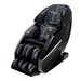 Front view of the black Infinity Circadian 4D DualFlex Massage Chair, showcasing its sleek design, advanced 4D massage technology, and intuitive touchscreen tablet remote.