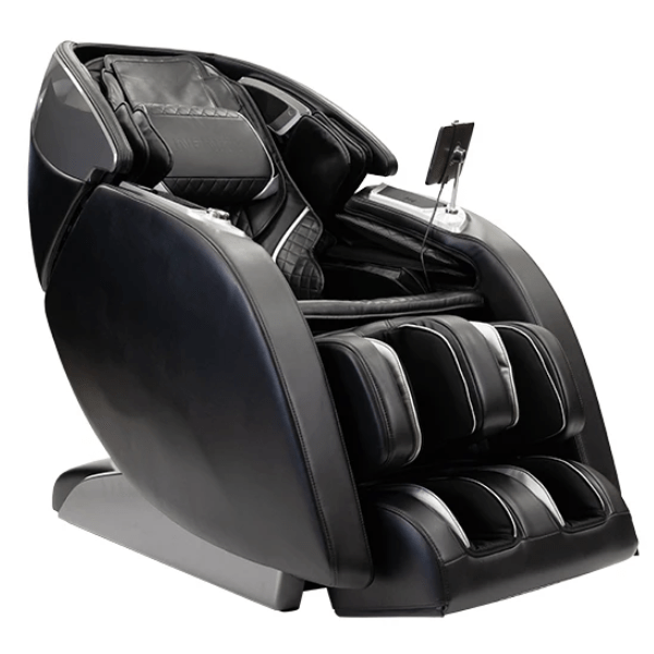 The Infinity Luminary massage chair has a Dual-Track Roller System that combines full-body massage with inversion therapy.