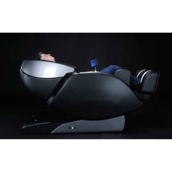The Infinity Circadian massage chair has superior stretch capabilities with an advanced dual track roller system.