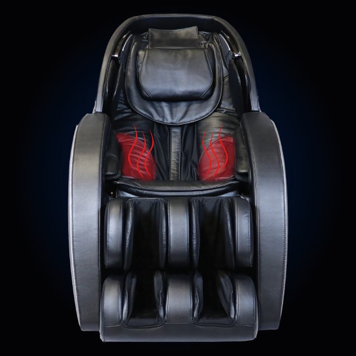 Image of the Infinity Genesis Max massage chair emphasizing its lumbar heat feature, providing soothing warmth to the lower back for enhanced relaxation and tension relief.