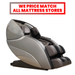 Image of the Infinity Genesis Max Massage Chair emphasizing The Modern Back's price match guarantee for all mattress stores, providing customers with the best value on luxury massage chairs.