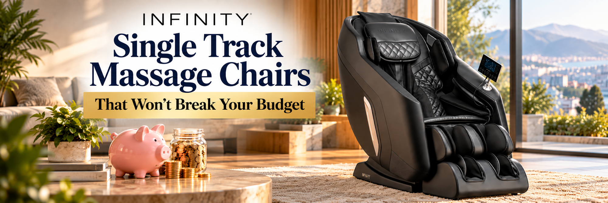 Explore Infinity single track massage chairs that deliver premium massage features at more affordable prices and find the right model for your budget.