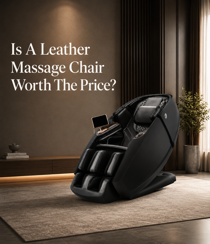 Discover the pros and cons of real leather versus synthetic PU leather in massage chairs, and find out which upholstery material is best for you.