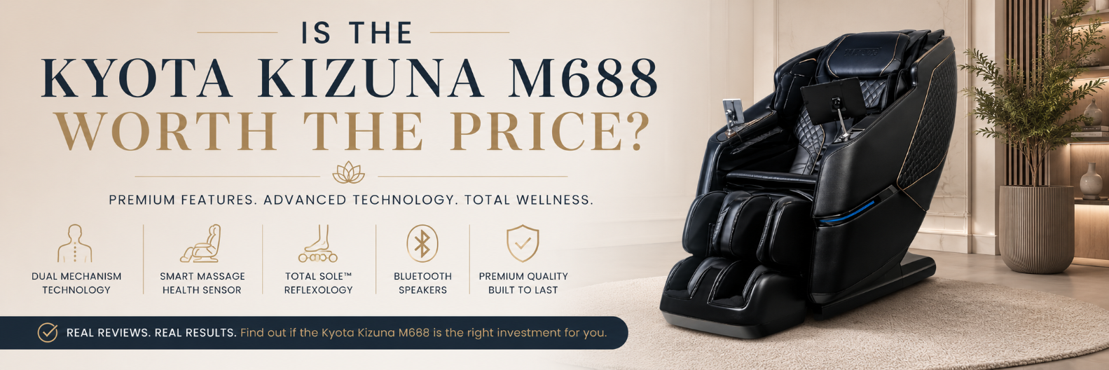 Find out why the Kyota Kizuna M688 massage chair is worth the price.