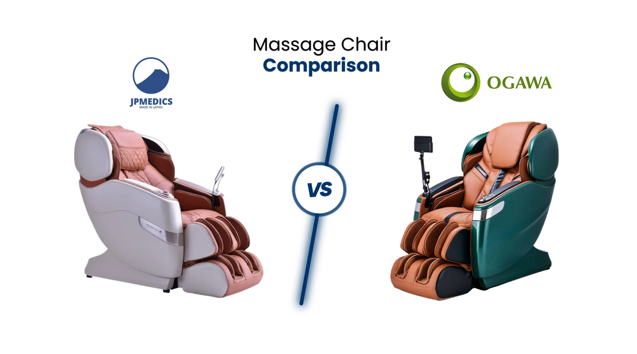In this comprehensive massage chair comparison, we’ll compare the similarities and differences between the JPMedics Kumo and Ogawa Master Drove 2.0 4D massage chairs. 