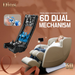 Kahuna Dios 6800 6D dual-mechanism massage system showing upper and lower body rollers for full-body coverage.