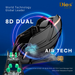 Kahuna Dios 1288 8D dual air tech system combining advanced massage rollers and full-body air compression.