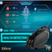 Digital interface of the Kahuna Dios-7300 AI health detection system displaying body scan data, including heart rate, blood oxygen levels, and fatigue analysis indicators.