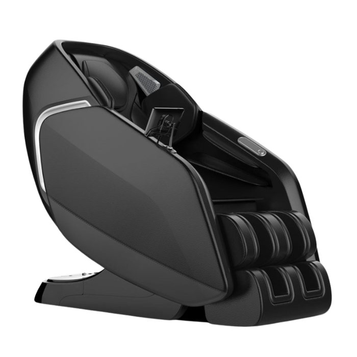 Kahuna Dios-7300 massage chair in black featuring a sleek, modern design with full-body cushioning and advanced massage components.