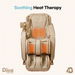 Kahuna Dios Flexa massage chair with heating elements in the lumbar region and legs. 