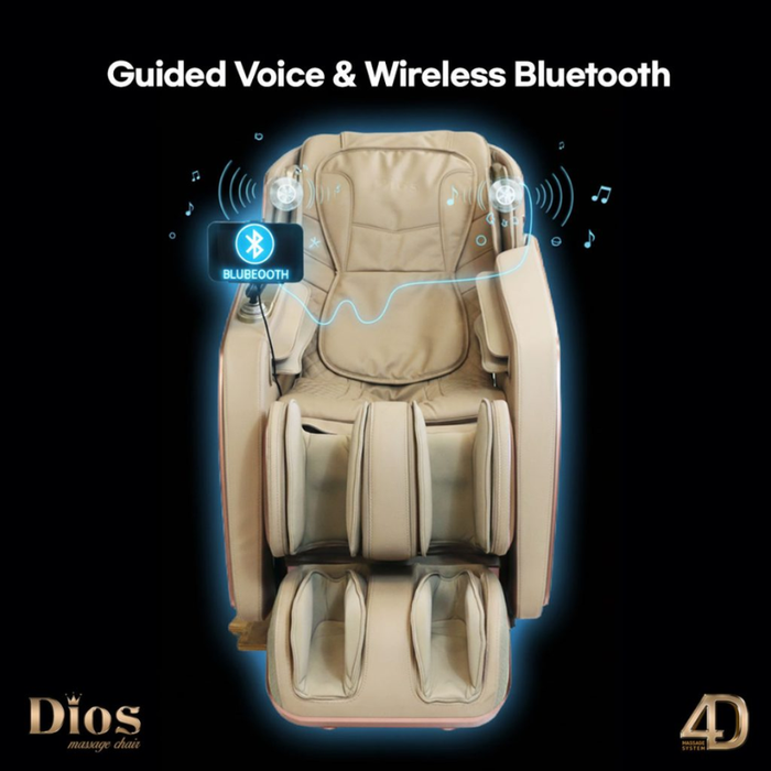Kahuna Dios Flexa massage chair with Bluetooth technology and guided voice.