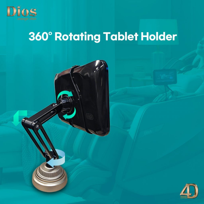 Kahuna Dios Flexa massage chair 360° Rotating Tablet Holder.