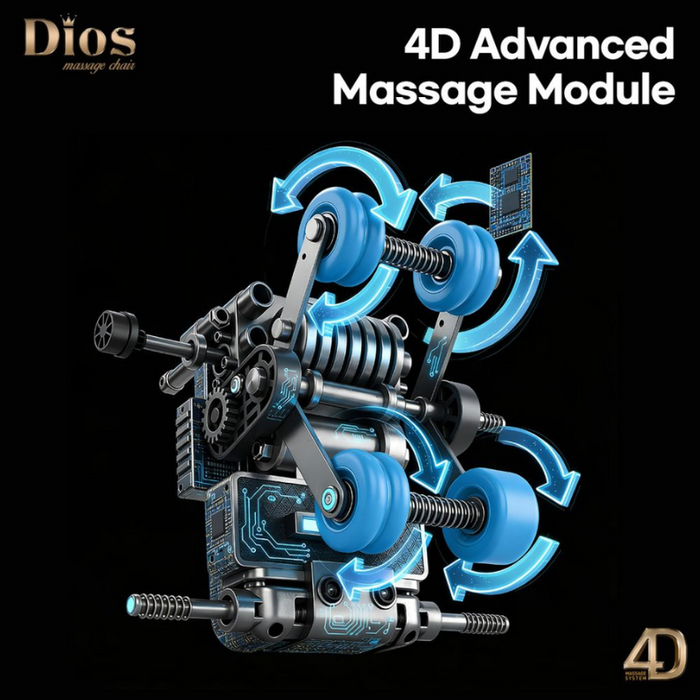 Kahuna Dios Flexa advanced 4D massage module with adjustable depth and intelligent full-body massage control.