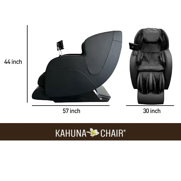 Kahuna Dios-6500 Massage Chair with dimensions on a white background