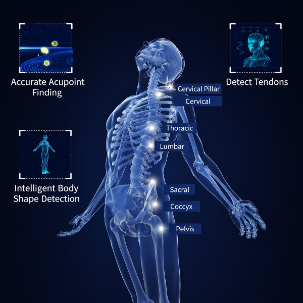 Kahuna Dios-7300 Micro-Current Shape Detection that pinpoints acupressure points.