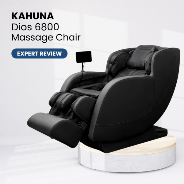 Kahuna Dios 6800 massage chair in a modern setting representing a detailed product review.