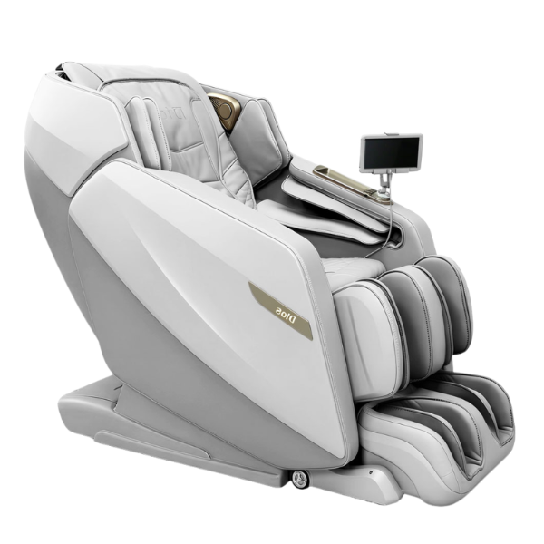 Grey Kahuna Dios Flexa stretch massage chair with advanced 4D massage and hyper-stretch technology to improve flexibility, mobility, and range of motion.