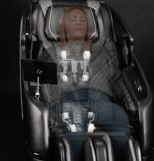 Kyota Kizuna M688 showing 8 rollers on a dual track system for full body coverage.