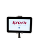 Kyota Hatsumei M900 AI 4D Massage Chair touchscreen tablet remote displaying massage programs and customizable settings.