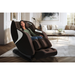 Kyota Joubu M880 4D Massage Chair in Black and Brown displayed in a modern living room setting, highlighting its elegant dual-tone design and luxurious full-body comfort.