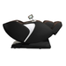 Side view of Kyota Joubu M880 4D Massage Chair in Black and Dark Brown highlighting sleek contours and modern space-saving design.